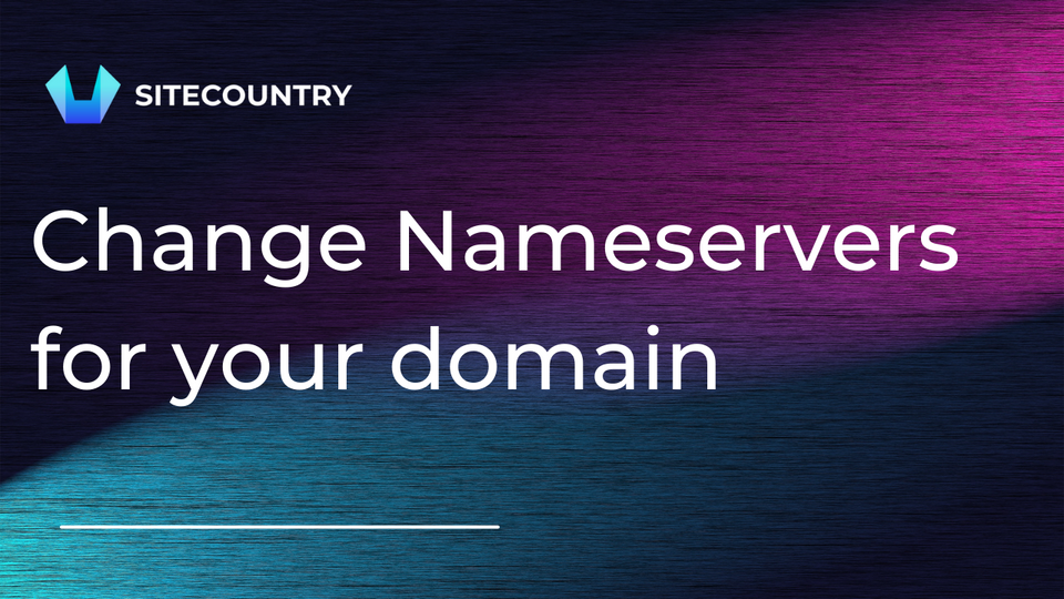 How to change nameservers at SiteCountry?