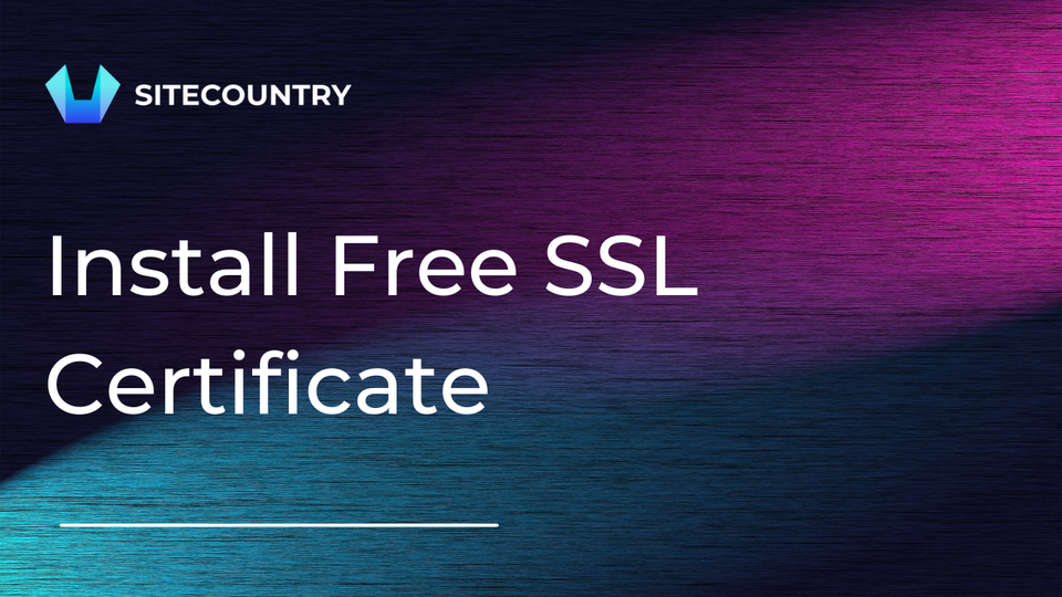 How to Install SSL certificate on your domain via the control panel